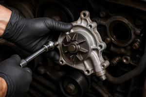 تغيير طرمبة ماء المكينة (Engine Water Pump Replacement)