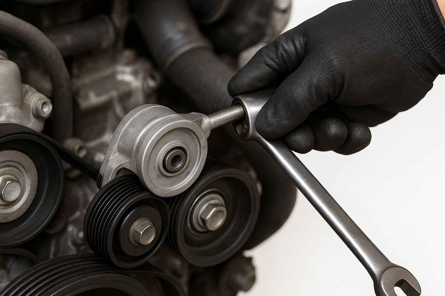 تغيير شداد سير المكينة (Serpentine Belt Tensioner Replacement)