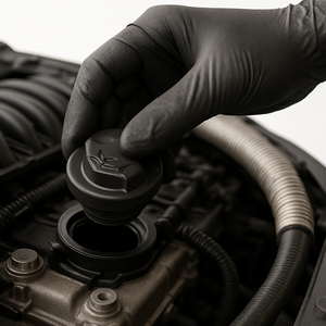 تغيير غطاء زيت الماكينة