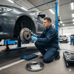 خدمة تغيير الهوبات الأمامية والخلفية