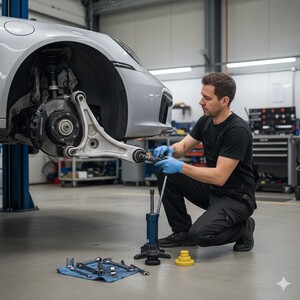 تغيير جلد المقصات Control Arm Bushings Replacement