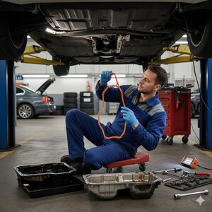 تغيير وجه كارتير زيت المكينة Engine Oil Pan Gasket / Seal Replacement Service