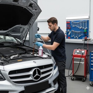 خدمة تغيير زيت الدركسيون Power Steering Fluid Flush & Replacement Service