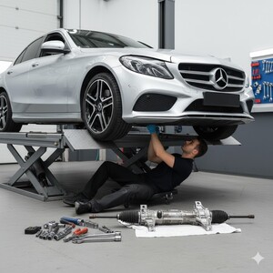 خدمة إصلاح أو تغيير دودة الدركسيون Steering Rack Repair & Replacement Service