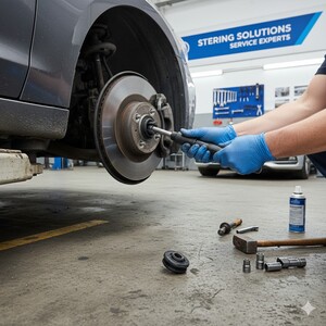 خدمة تغيير ربلات أذرعة الدركسيون Steering Tie Rod Bushings / Steering Arm Rubber Bushes Replacement Service