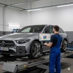 خدمة ميزان أذرعة (Alignment) Wheel Alignment & Steering Adjustment Service