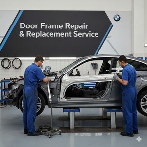 خدمة سمكرة أو تغيير إطار الأبواب Door Frame Repair & Replacement Service