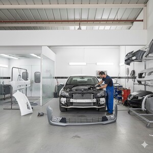 تغيير او سمكره جسر الصدام الأمامي Front Bumper Reinforcement / Impact Bar Replacement Service