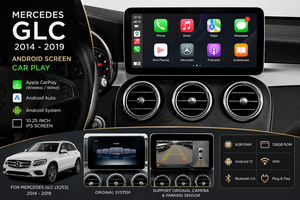شاشة مرسيدس GLC ( اندرويد- كاربلاي ) CAR PLAY MERCEDES GLC 2014 - 2019